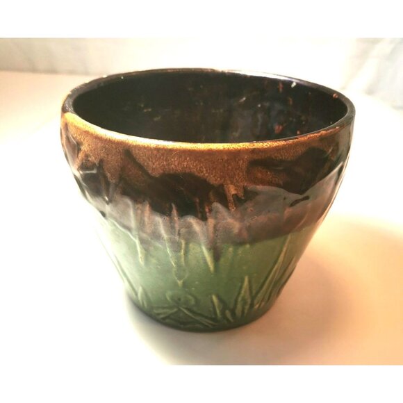 Planter Roseville Robinson Ransbottom Sun and Moon 1930s - Picture 9 of 9